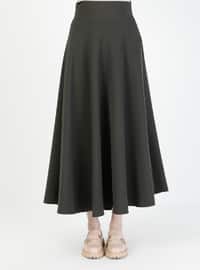 Flared Skirt - Dark Khaki