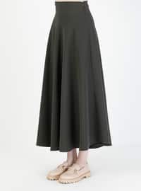 Flared Skirt - Dark Khaki