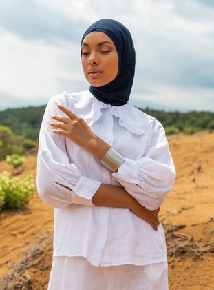 Sports Jersey Viscose Hijab Bonnet - Navy  - Rabia Z