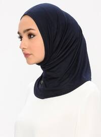 Sport Jersey Viscose Hijab Bone - Navy Blue