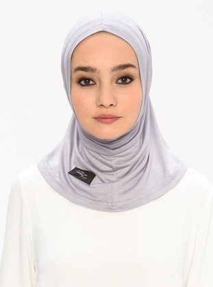 Sport Jersey Viscose Hijab Bone - Gray - Rabia Z