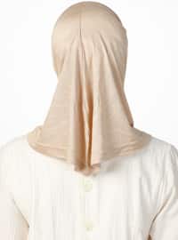 Sports Jersey Viscose Hijab Bonnet - Beige