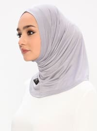 Sports Jersey Viscose Hijab Bonnet - Grey
