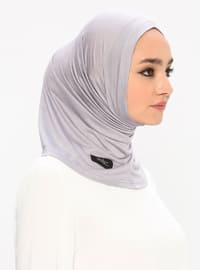 Sports Jersey Viscose Hijab Bonnet - Grey