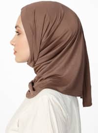 Sports Jersey Viscose Hijab Bonnet - Mink