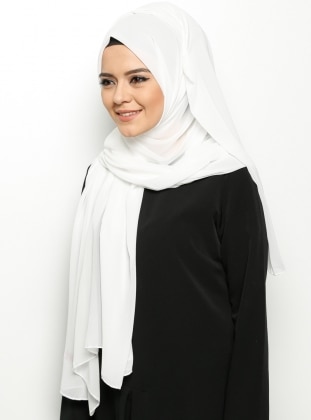 Alya Shawl - White - Argite Esarp