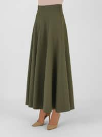 Flared Skirt Khaki