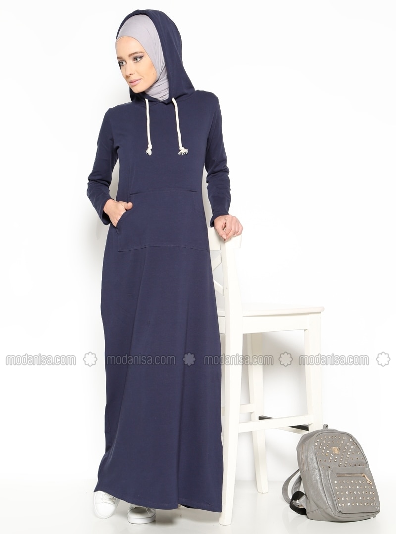 basic navy blue dress