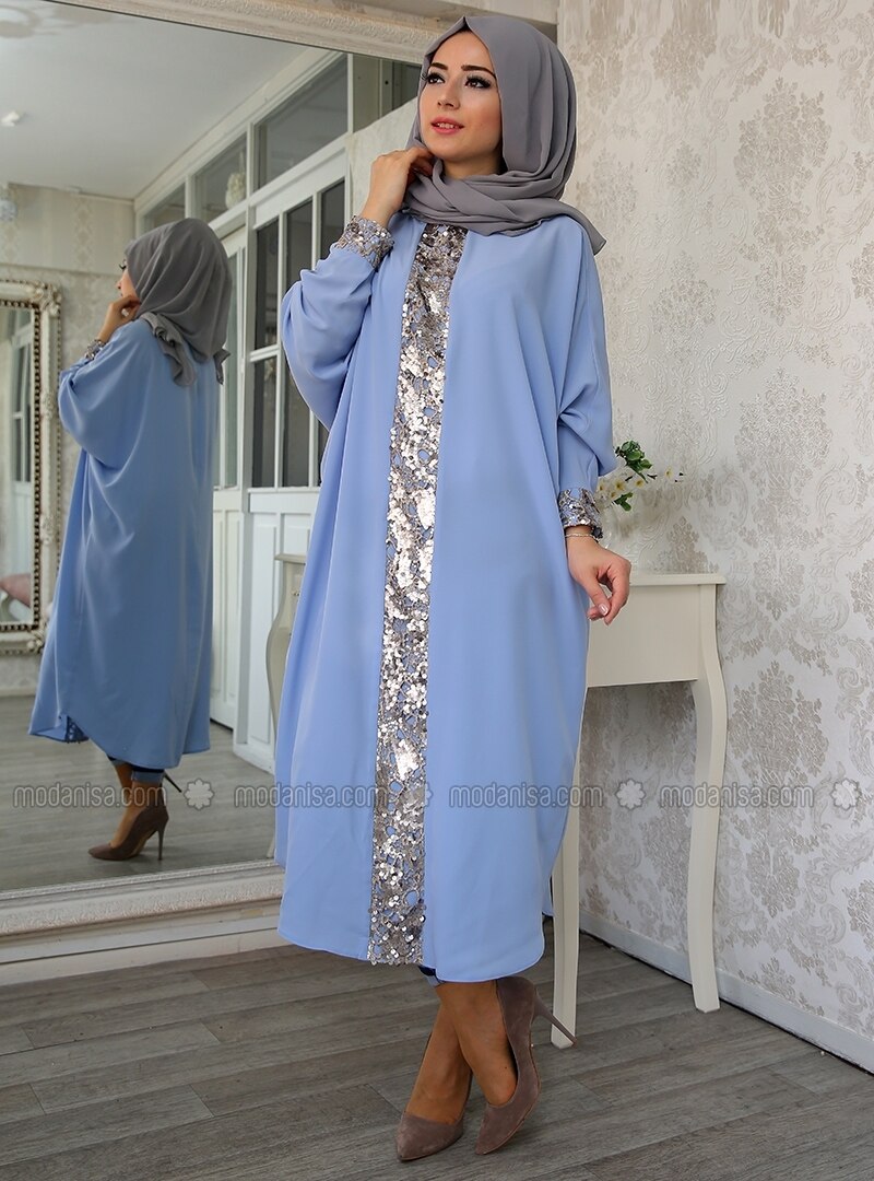 Elisa Abaya Tunic Blue