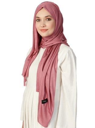 Jersey Combed Cotton Viscose Shawl - Rose Pink - Rabia Z