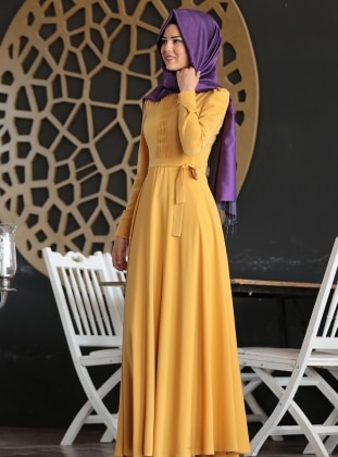 purple yellow dress