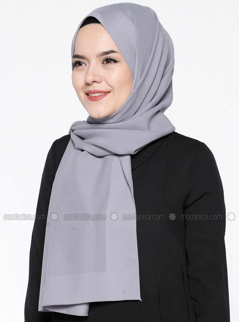 silver chiffon shawl