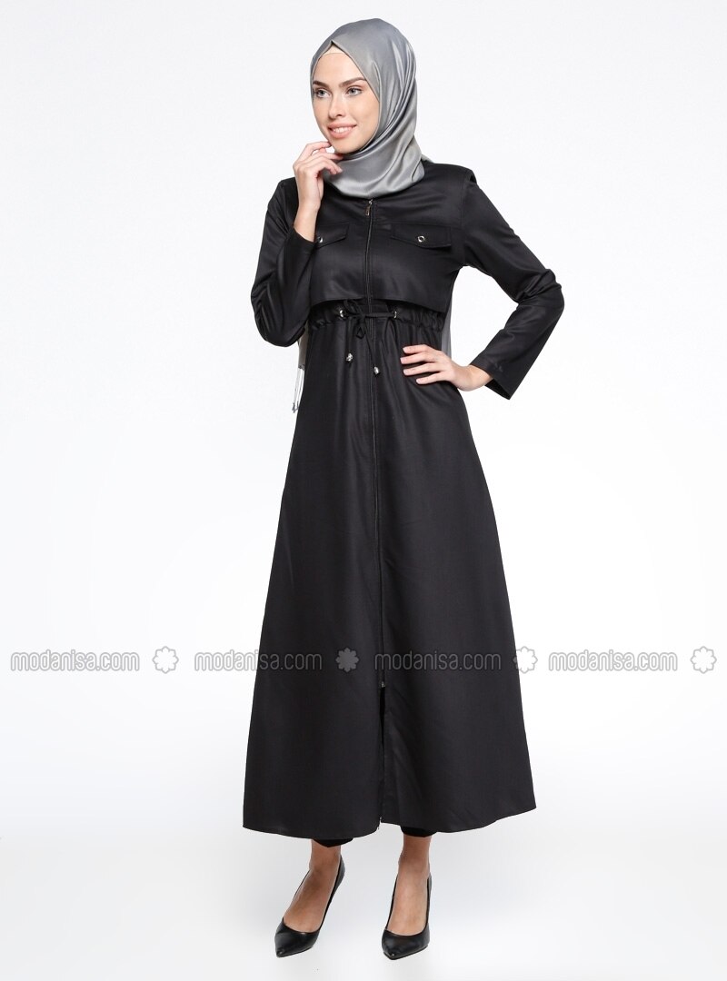 unlined - crew neck - cotton - abaya - pardes� d�nyas�