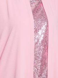 Pink - Crew neck - Unlined - Dress