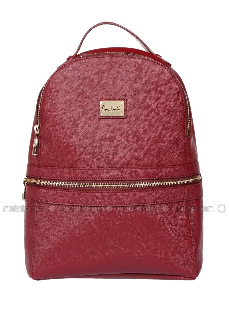 maroon backpack