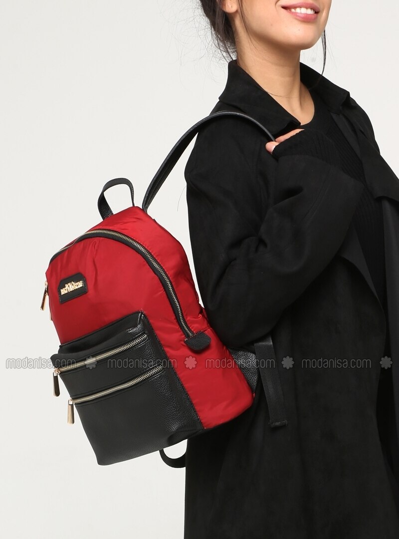 red polo backpack