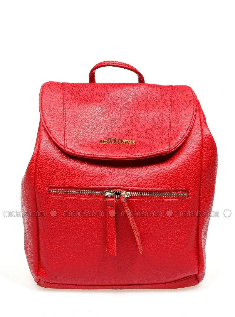 red polo backpack