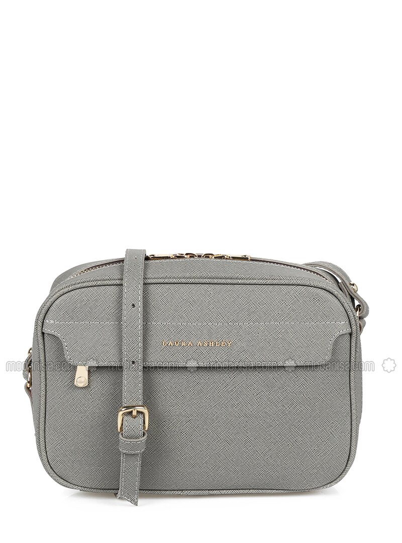 gray crossbody bag