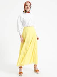Yellow - Fully Lined - Skirt