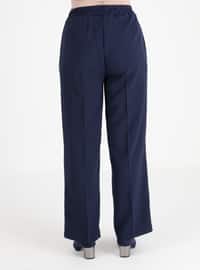 Navy Blue - Plus Size Pants