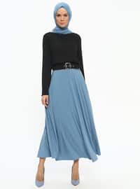 Blue - Unlined - Skirt
