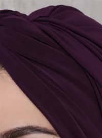 Turban Undercap Purple Instant Scarf