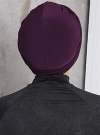 Turban Undercap Purple Instant Scarf