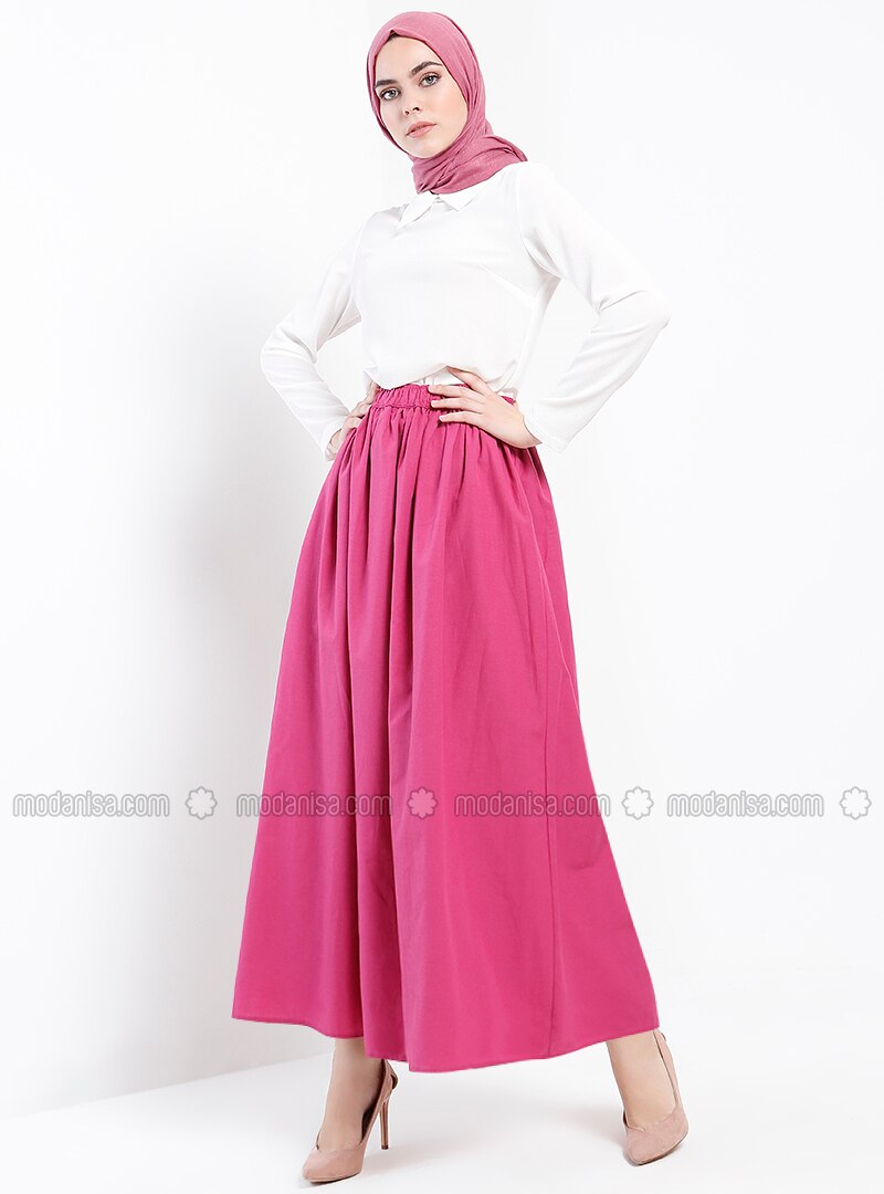 Pink - Fully Lined - Skirt