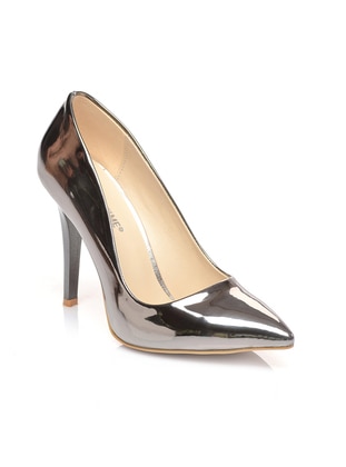 Silver Tone - High Heel - Shoes - Shoestime