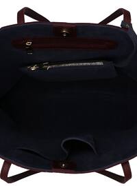 Navy Blue - Maroon - Shoulder Bags