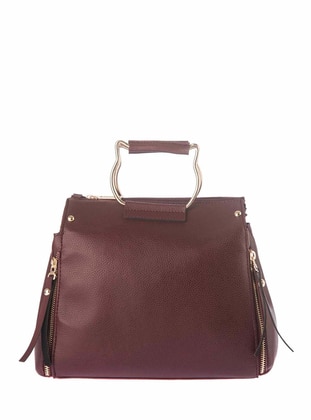 Burgundy - Burgundy - Shoulder Bags - Housebags