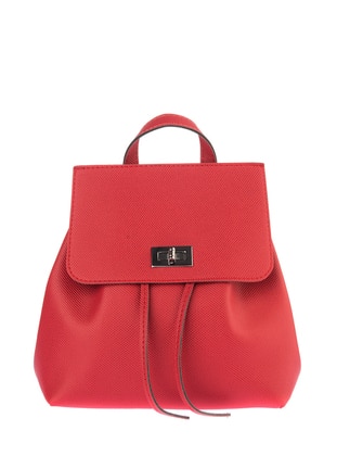 Red - Red - Backpacks - Housebags