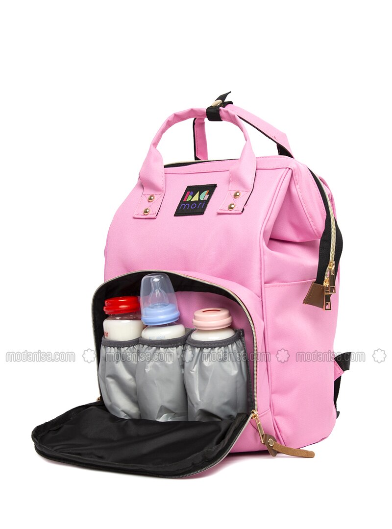 a pink bookbag