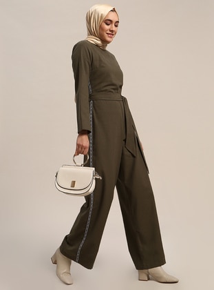 jumpsuit khaki