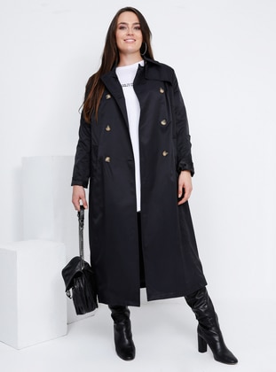 cheap plus size trench coat