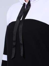 Black - Ecru - Unlined - Plus Size Suit