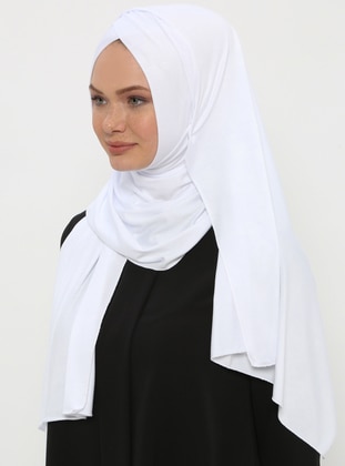 Practical Cross Shawl White Instant Scarf