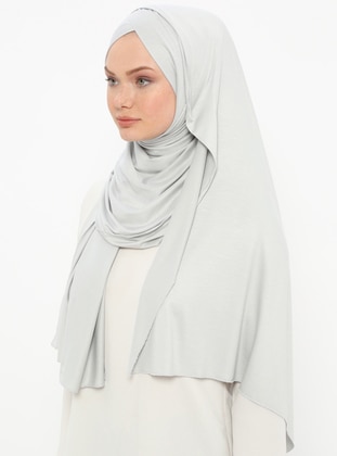 Practical Cross Shawl Light Gray Instant Scarf
