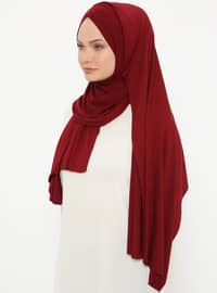 خمري - من لون واحد - شالات عملية - حجابات جاهزة