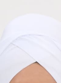 Practical Cross Shawl White Instant Scarf