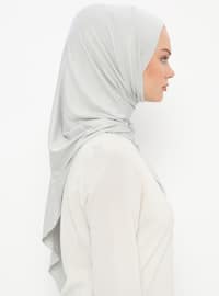 Practical Plain Shawl Silver Instant Scarf