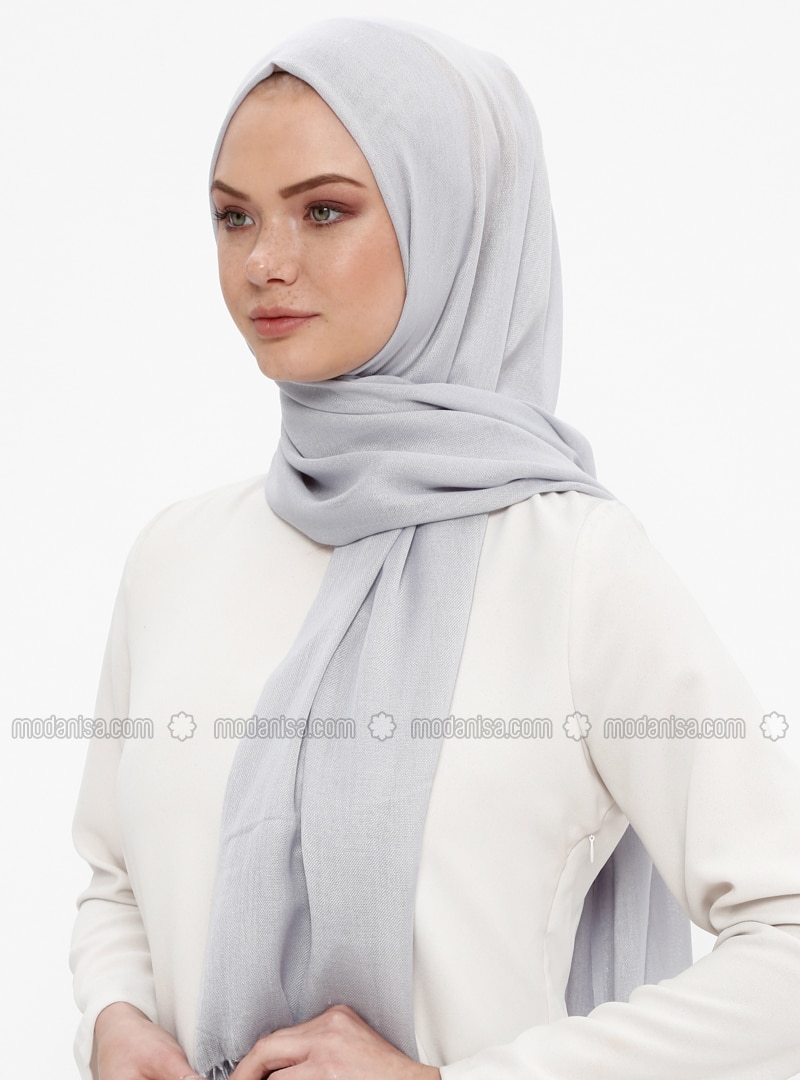 silver pashmina scarf