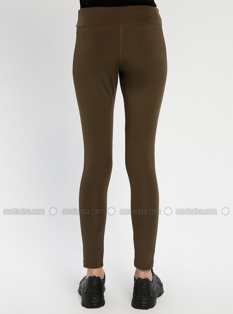 khaki workout leggings