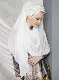 White - Lace - Shawl