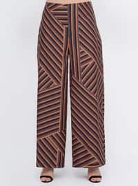 Multi - Stripe - Plus Size Pants