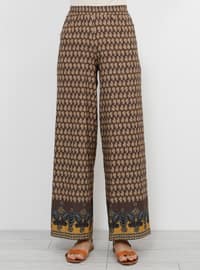 Brown - Multi - Pants