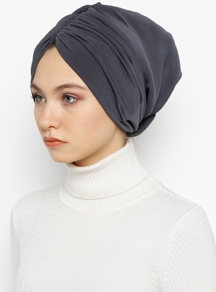 Drape Instant Hijab Anthracite Instant Scarf