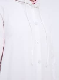 White - Ecru - Unlined - Cotton - Topcoat