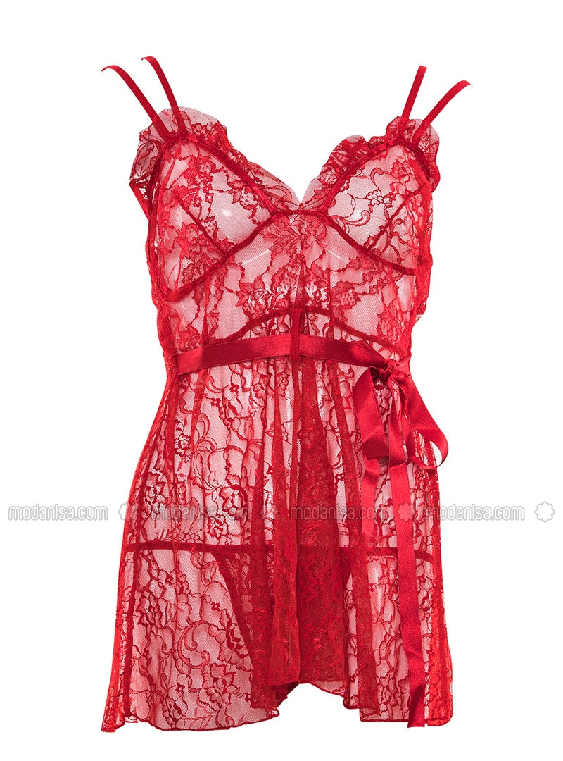 robe de nuit rouge