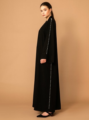 Black - Unlined - Abaya - Nuum Design